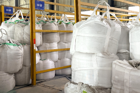Zone de stockage de sable